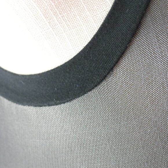 SHEIN Long Sleeve Mock Neck Cropped Black Mesh See Through Top Small - Picture 10 of 10